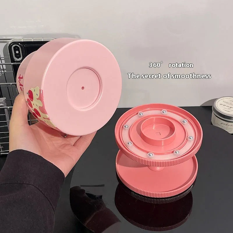 Rotating Japanese style cosmetic brush storage barrel in ABS plastic with 18 litre capacity