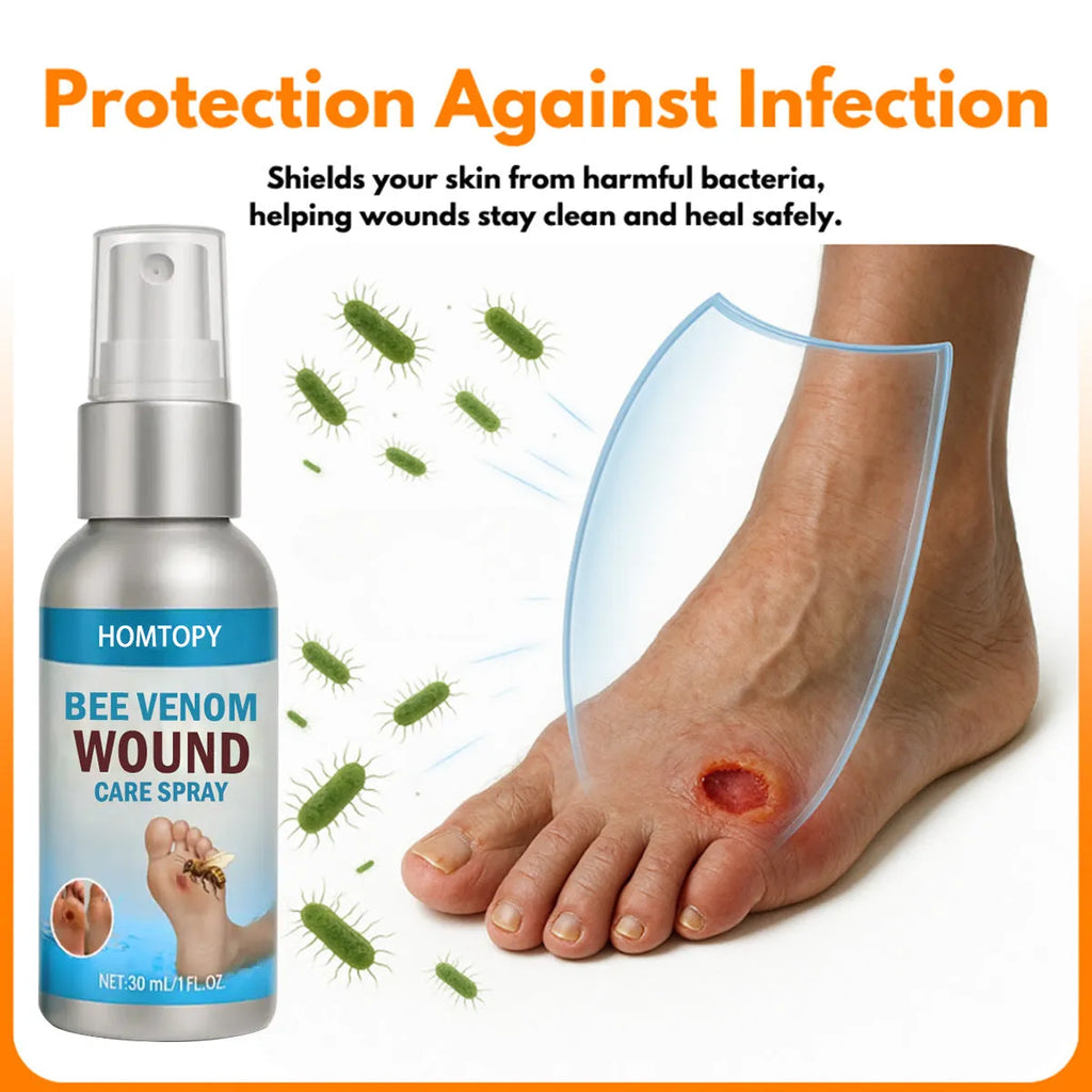 Bee Venom Foot Skin Care Spray 30ml bottle for general use