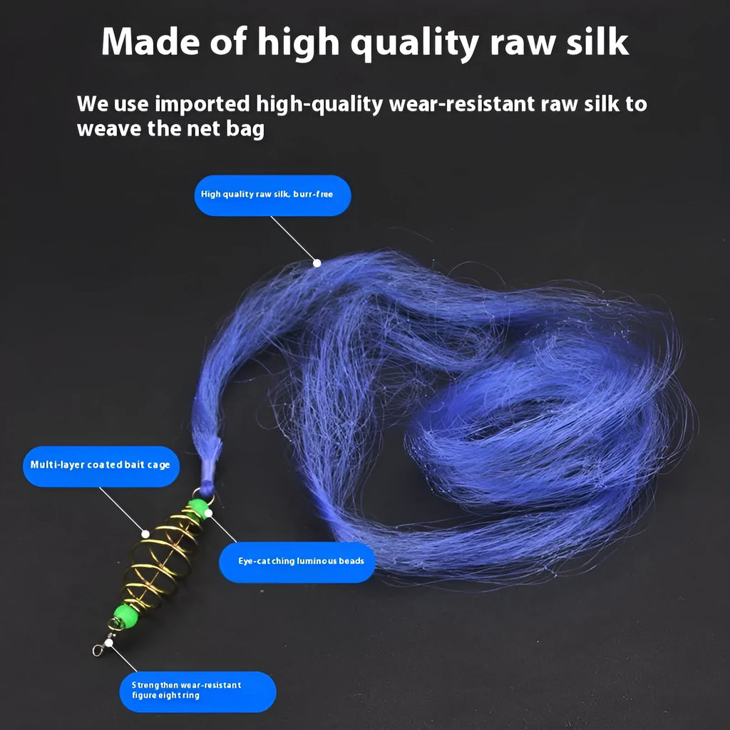Hand sprinkled explosive hook spring bait fishing net with nylon metal mesh in multiple sizes