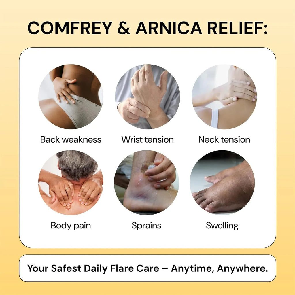 Universal Flare Care pain relief cream tube containing 120g of topical analgesic ointment for muscle and joint discomfort.