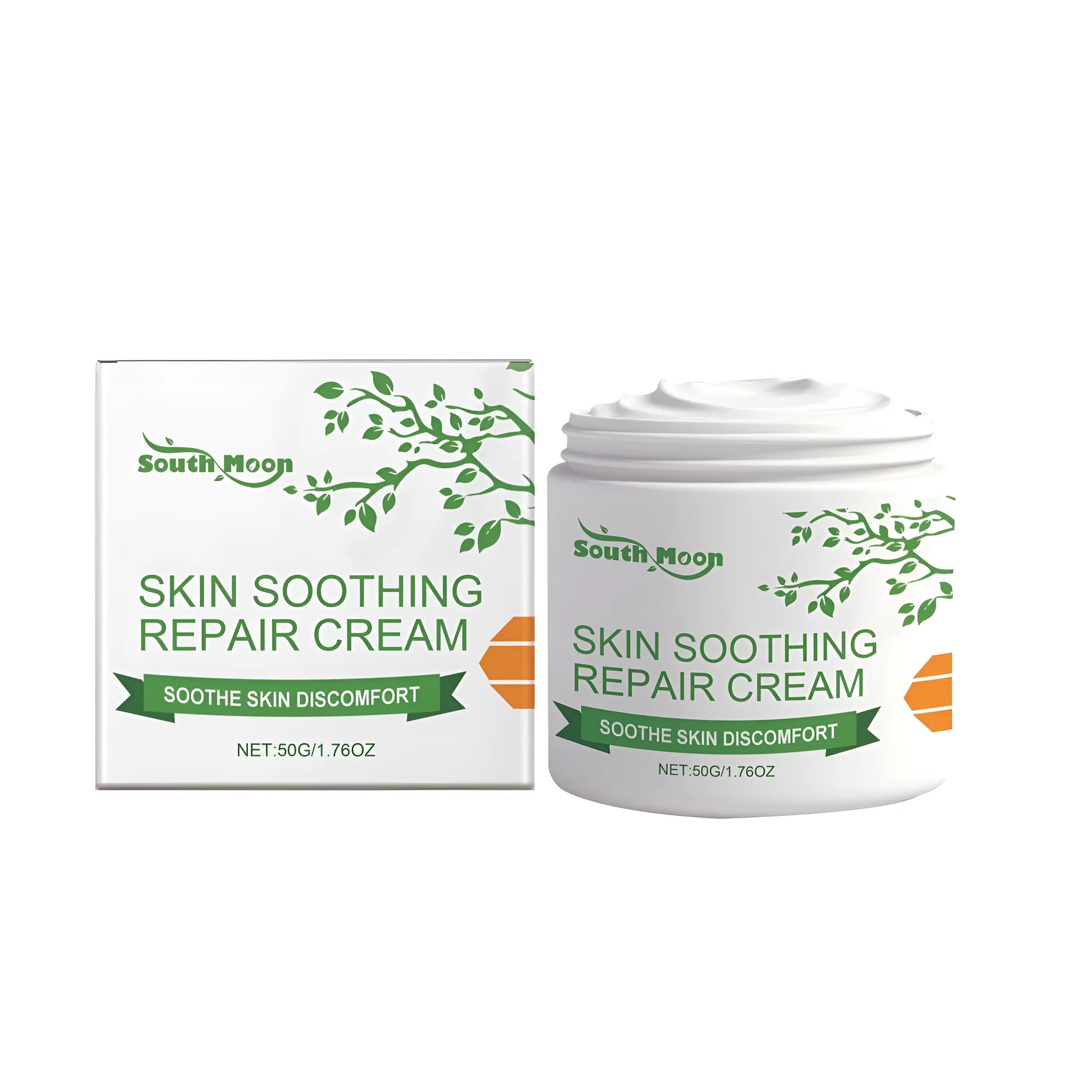 Skin Soothing Repair Cream 50g tube with mint, honey, and aloe leaf extract for irritated skin