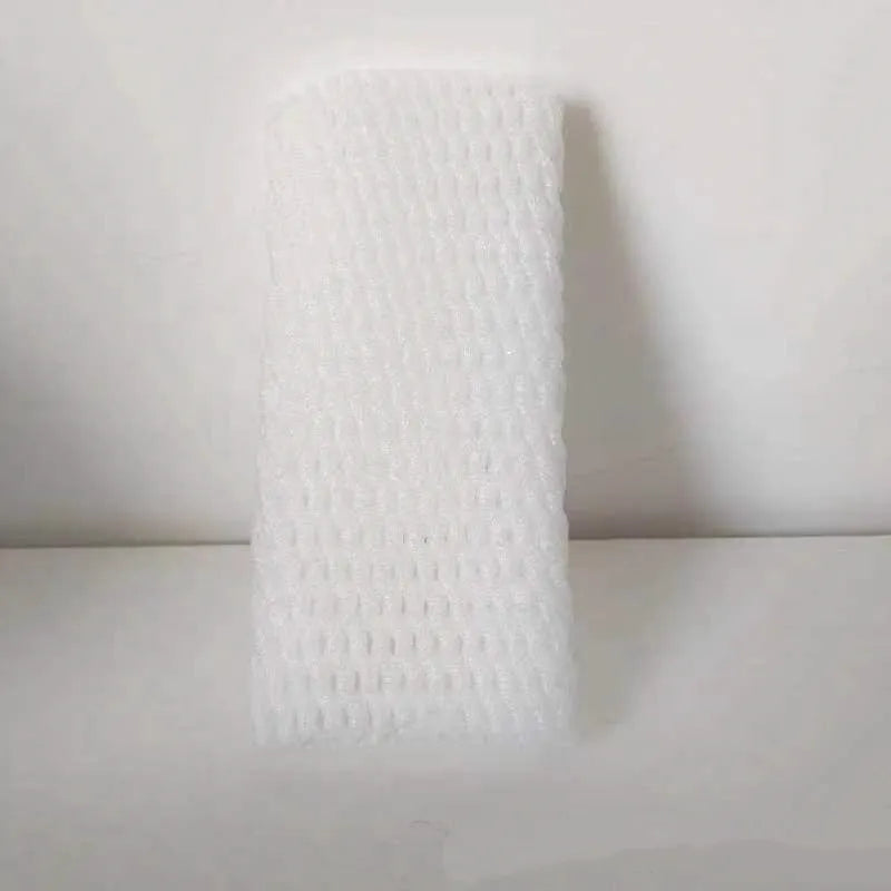 White foam fruit net protective cover for produce cushioning and shockproof packaging