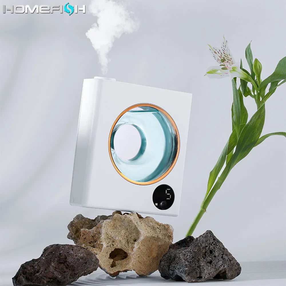 White wall mounted automatic aromatherapy machine with USB charging port