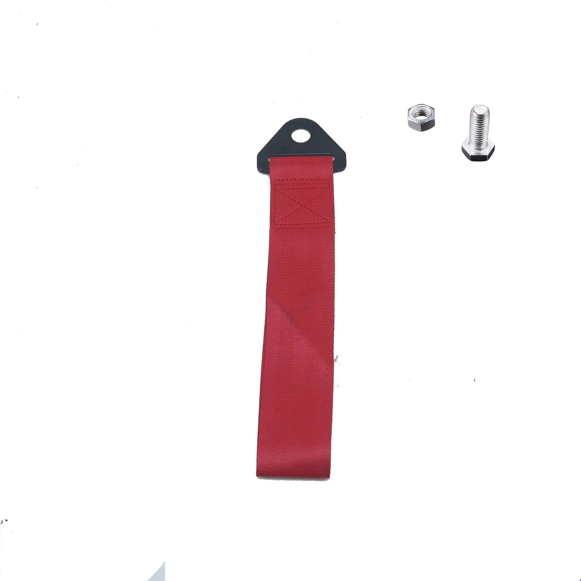 Automotive trailer rope in red made of ABS nylon with 3m tie holder for car bumper decoration