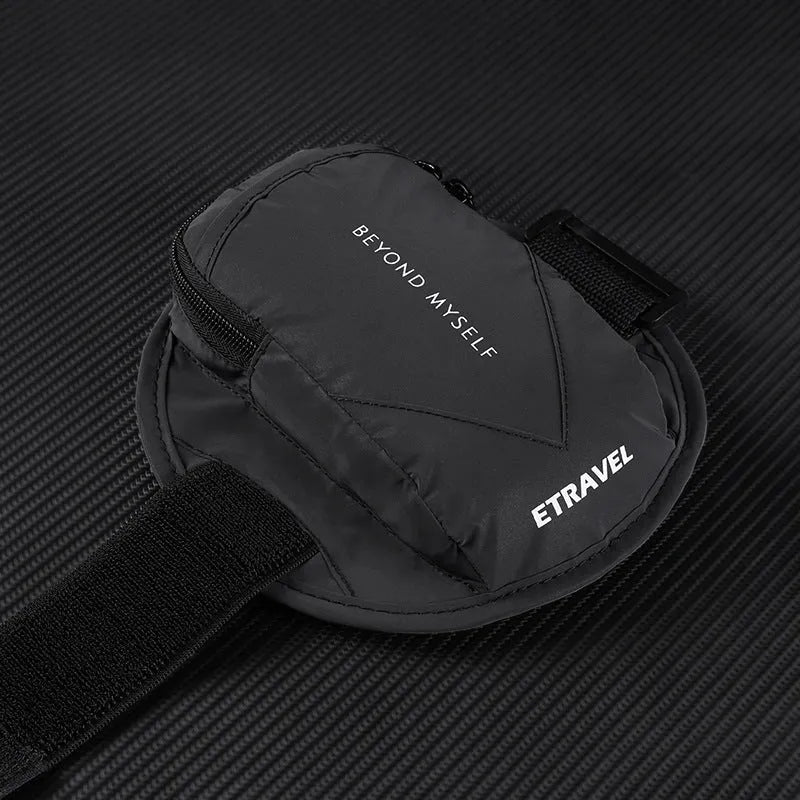 Reflective running arm bag with 7-inch capacity for outdoor sports