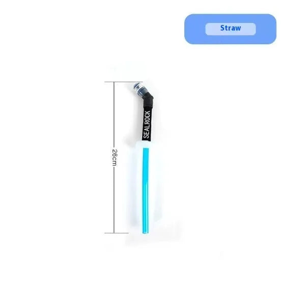 Plastic portable straw with suction tube for mountain climbing and off-road biking