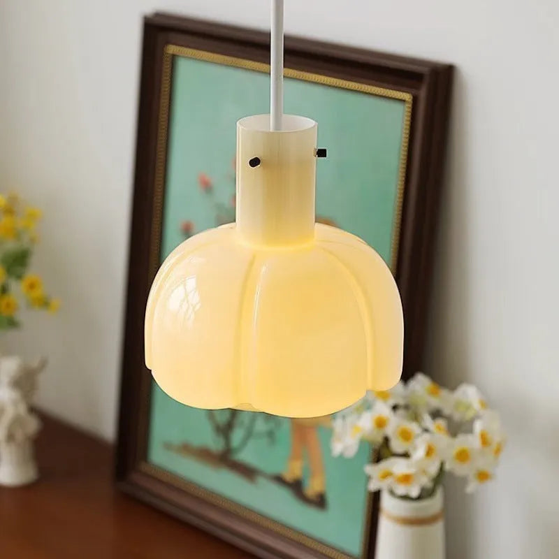 Medieval glass bud dining room chandelier ceiling pendant light in retro vintage style