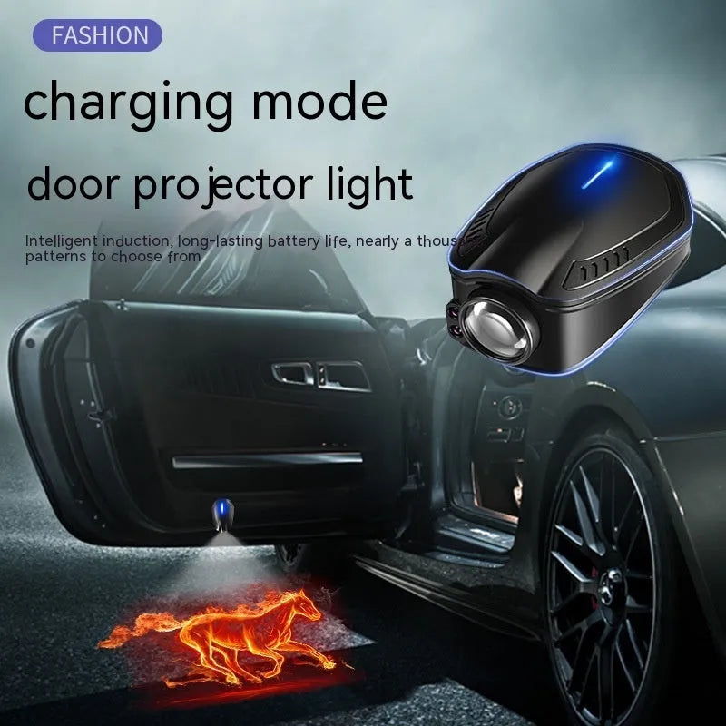 Bright Black F2 car atmosphere light laser projector with ABS housing for general fit vehicles.