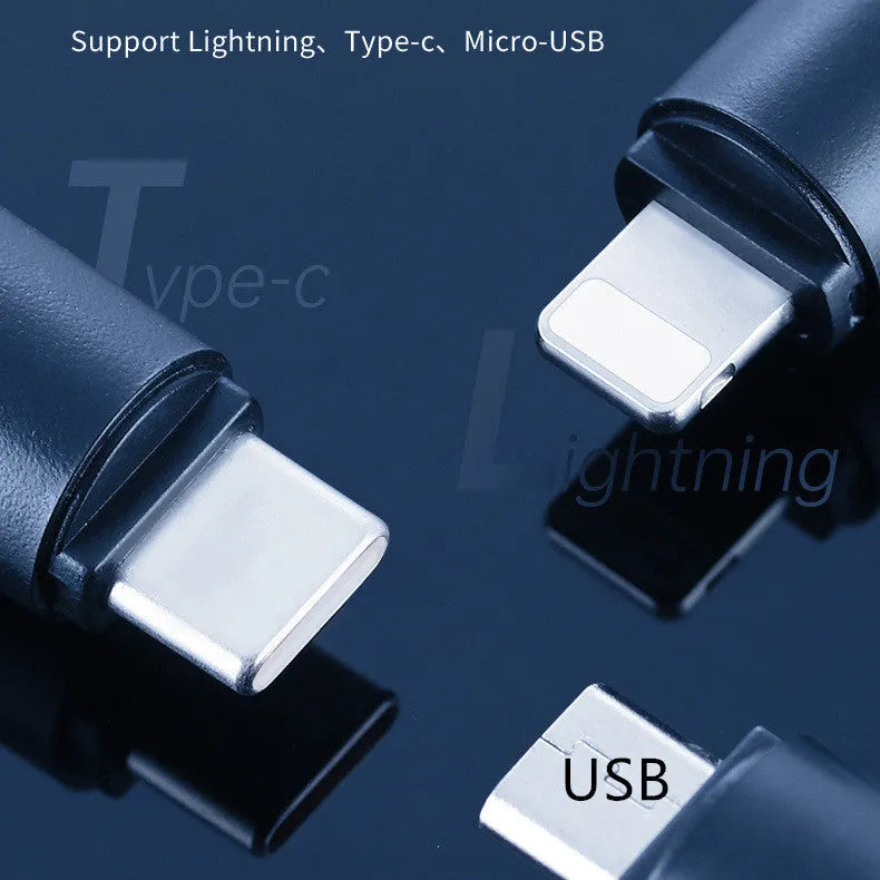 Black infrared emitter capsule for smartphone Lightning Type-C and Micro-USB ports