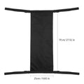 Black wheelchair oxygen cylinder pannier bag made from 600D Oxford cloth with cylindrical design