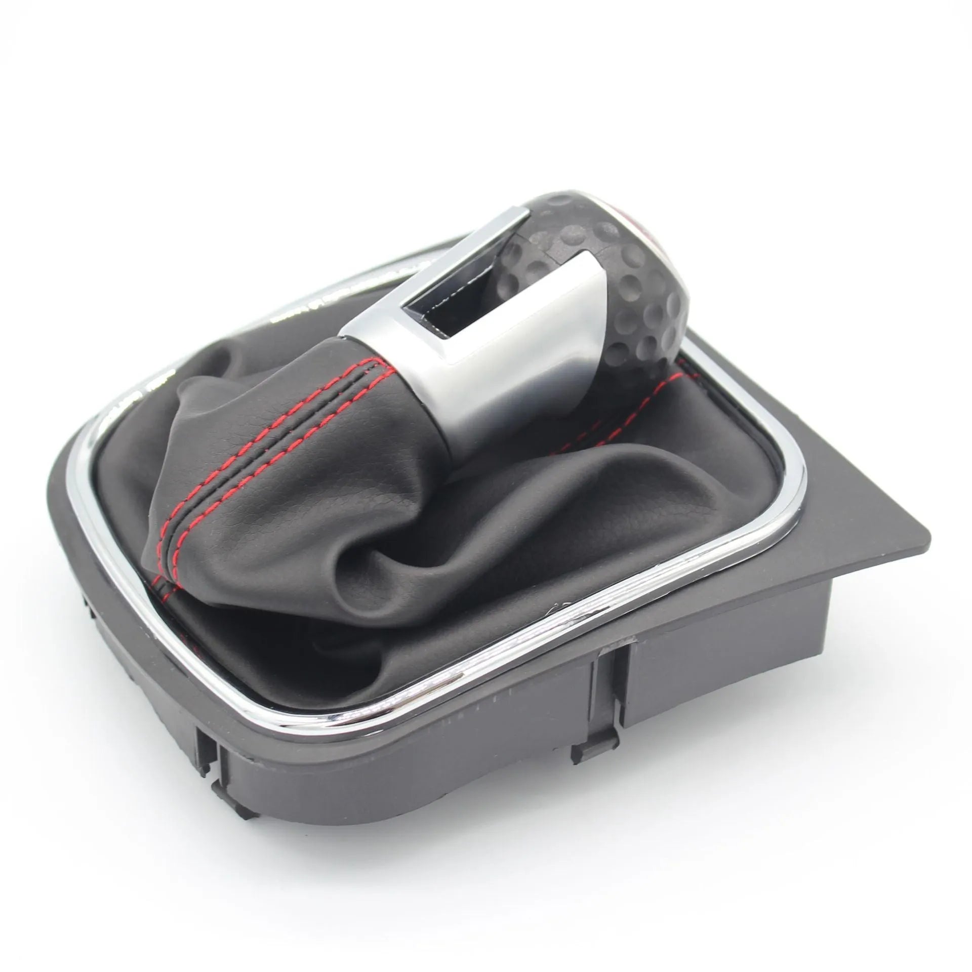 Leather gear shift handball and dust boot for Volkswagen Golf 5, 6, and 7 manual transmission models