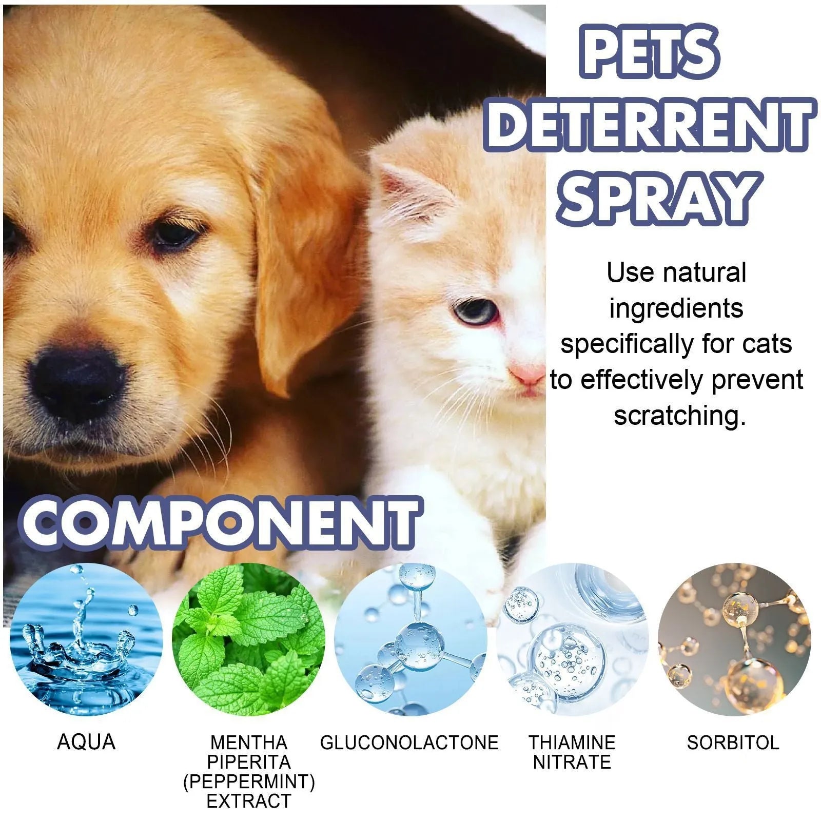 50ml boxed pet anti-scratch training spray for dogs and cats deterring scratching on door and sofa
