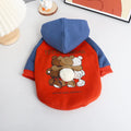 Red cotton pet coat for small and medium dogs sizes L to 4XL