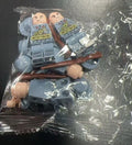 Small particle WWII military building block soldier minifigure toy set in plastic with British, American, German, and Chinese army options