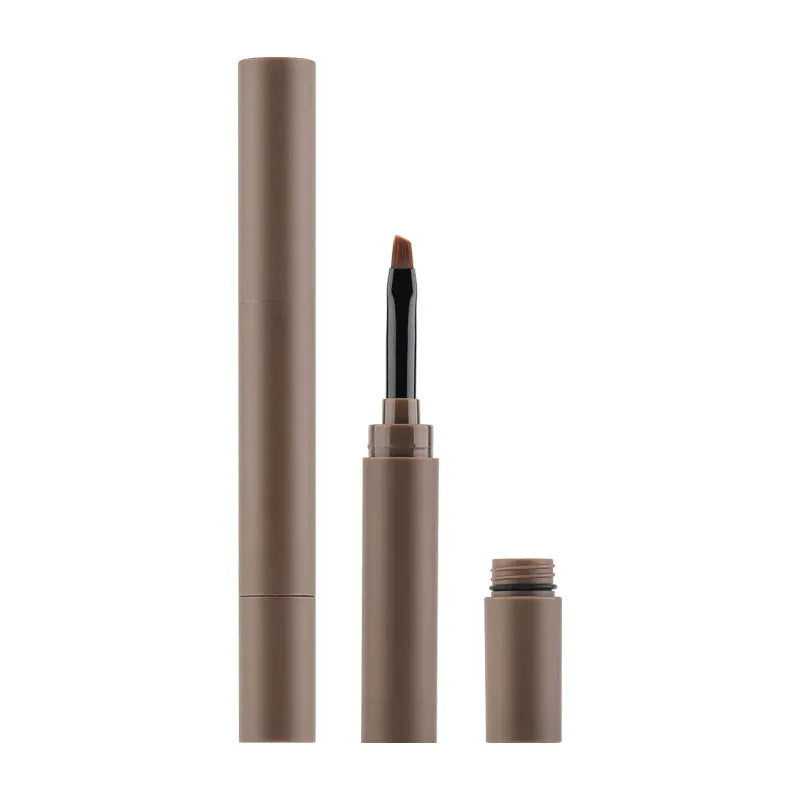 Double-headed eyebrow cream with pencil and powder ends in natural brow shades