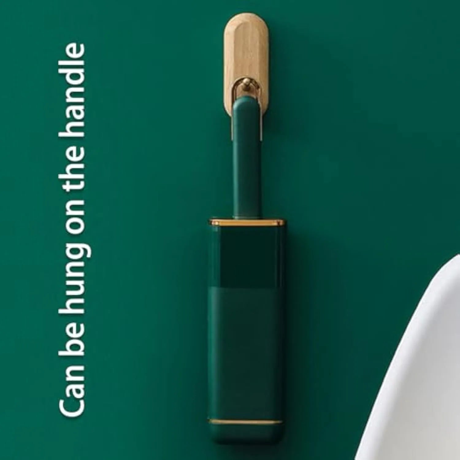 Reusable pet hair remover brush with double-sided head for clothes and furniture.