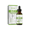 30ml bottle of intestinal health support droplets with moringa, green tea, and peppermint liquid drops