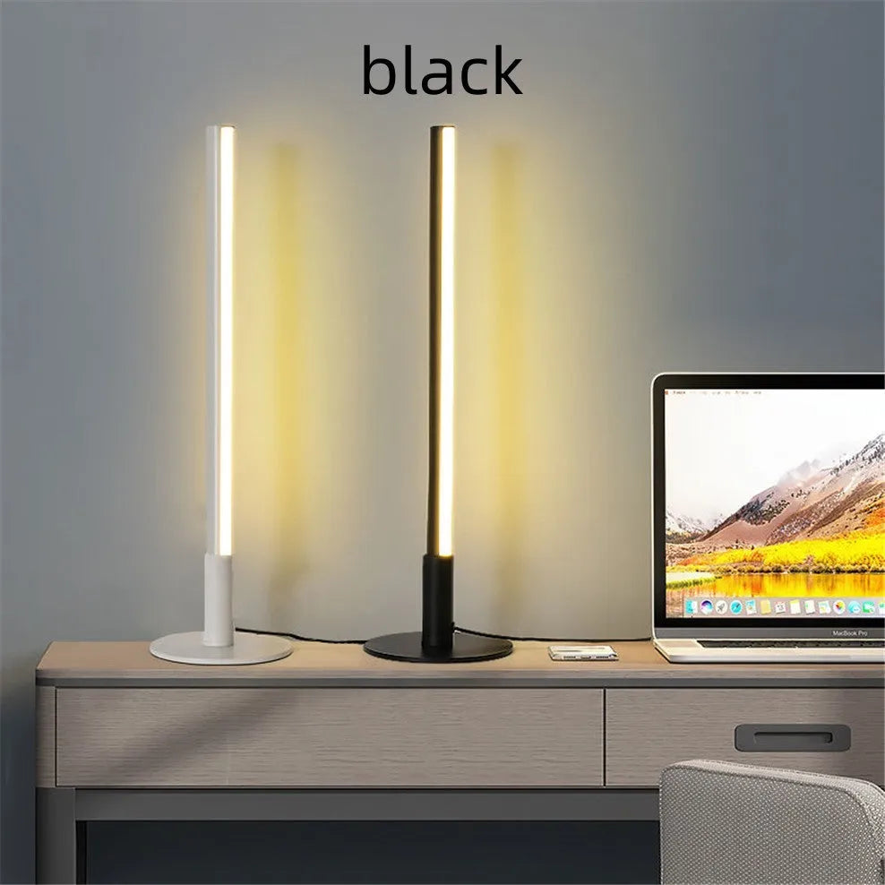 Black retro aluminium LED atmosphere lamp with 14cm diameter 48.5cm height