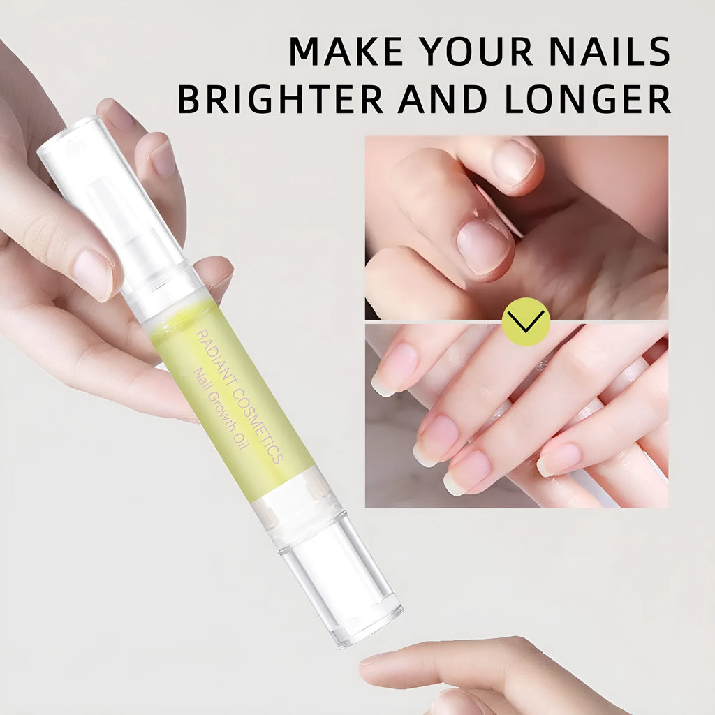 3ml clear nail growth oil bottle for wash-free nail and cuticle treatment
