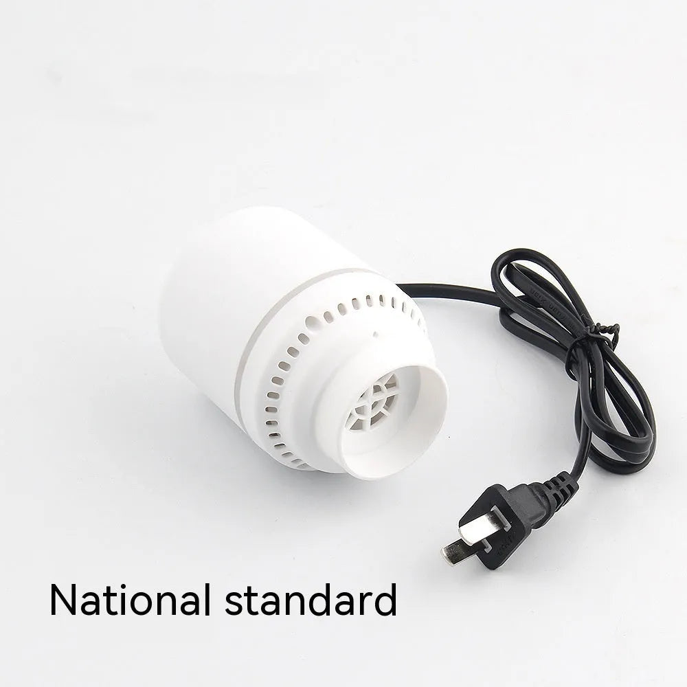 White plastic buggy bag vacuum electric suction device with 32mm nozzle for air removal