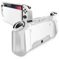 Switch OLED TPU protective cover in black, anti-fall and anti-slip design with precise cutouts
