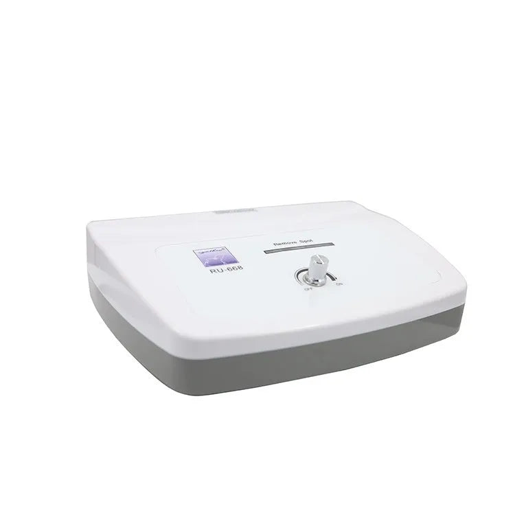 White electronic spot removal pen beauty instrument for commercial salon use with international power supply options