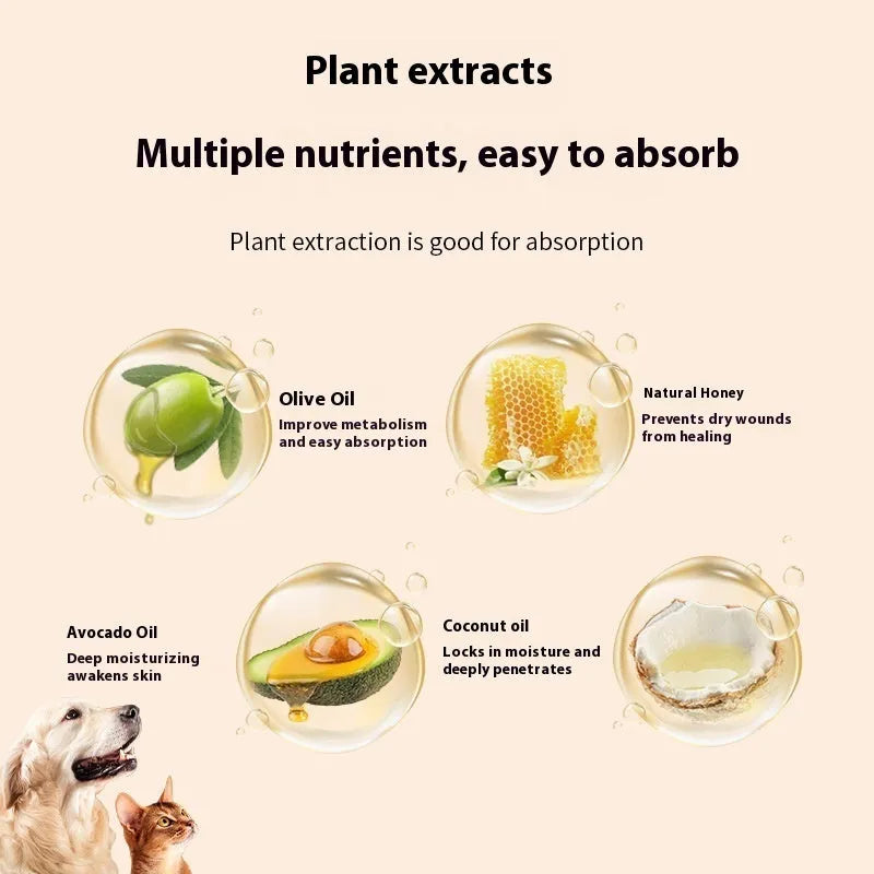 40g tube of pet foot care cream with planting Brazil palm wax for cat and dog paw moisturising