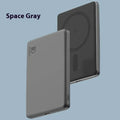 Large capacity magnetic power bank in Deep Space Black with aluminium shell, 10000mAh, 20W wireless fast charging