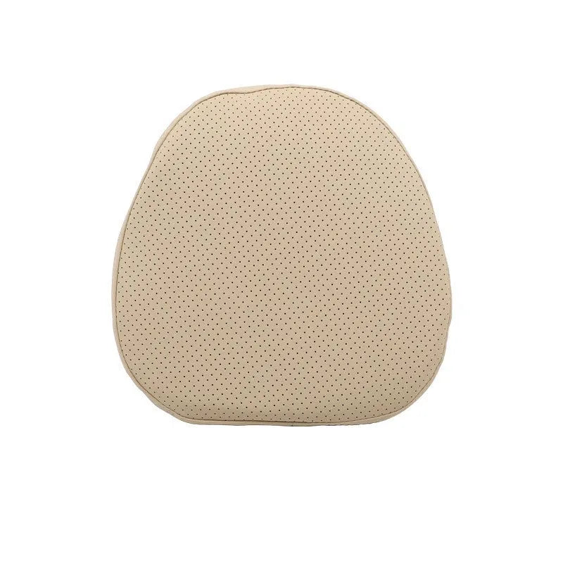Volvo car headrest pillow and lumbar support cushion set in minimalist design.