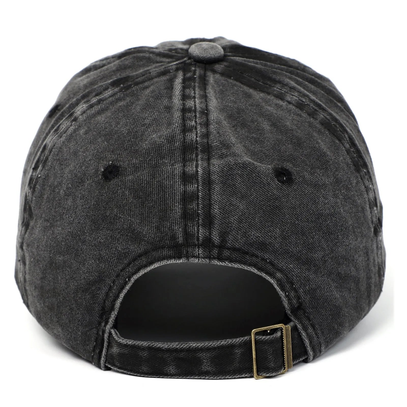 Cotton baseball cap with retro small love embroidery in an adjustable dome crown style.