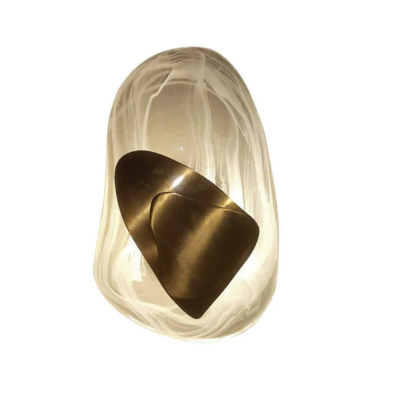 Crystal wall lamp light luxury style black finish for bedroom study model room 220V