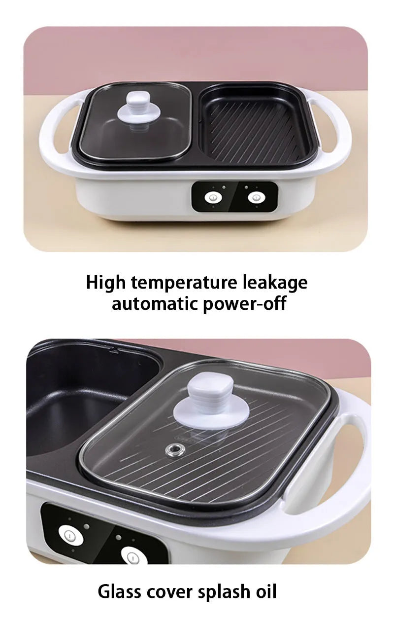 White household electric caldron frying oven with mechanical controls for 2-3 person meals