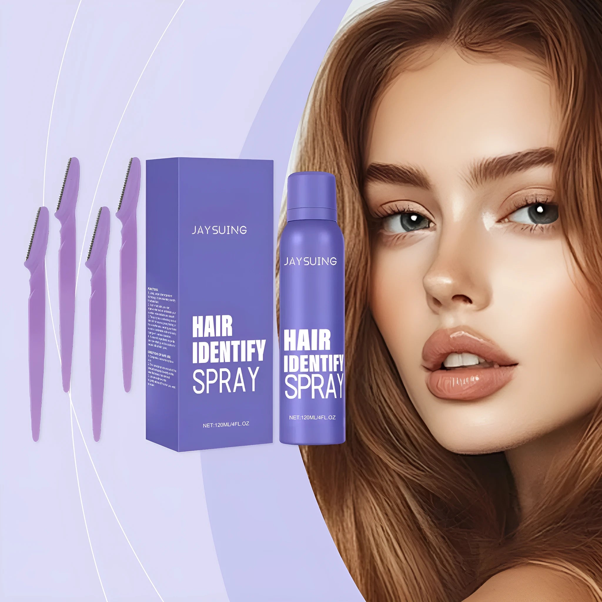 Hair removal spray set 120ml portable home non irritating herbal extracts bottle