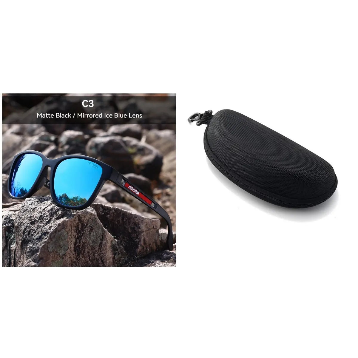 Outdoor sports UV protection sunglasses with metal hinges and TAC lens in retro style, five colour options