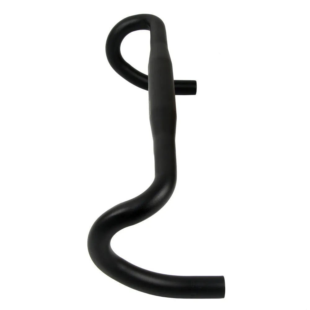 Black aluminium alloy road bike racing small bent handlebar 31.8mm clamp width option UNO marks