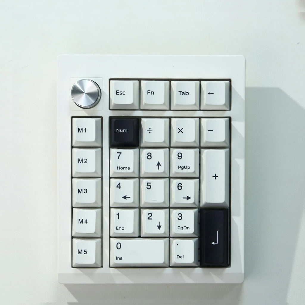 Wireless mechanical numeric keyboard with dedicated keypad in black colour