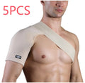 One shoulder pressure support strap in skin colour, adjustable, for weightlifting basketball running and outdoor sports