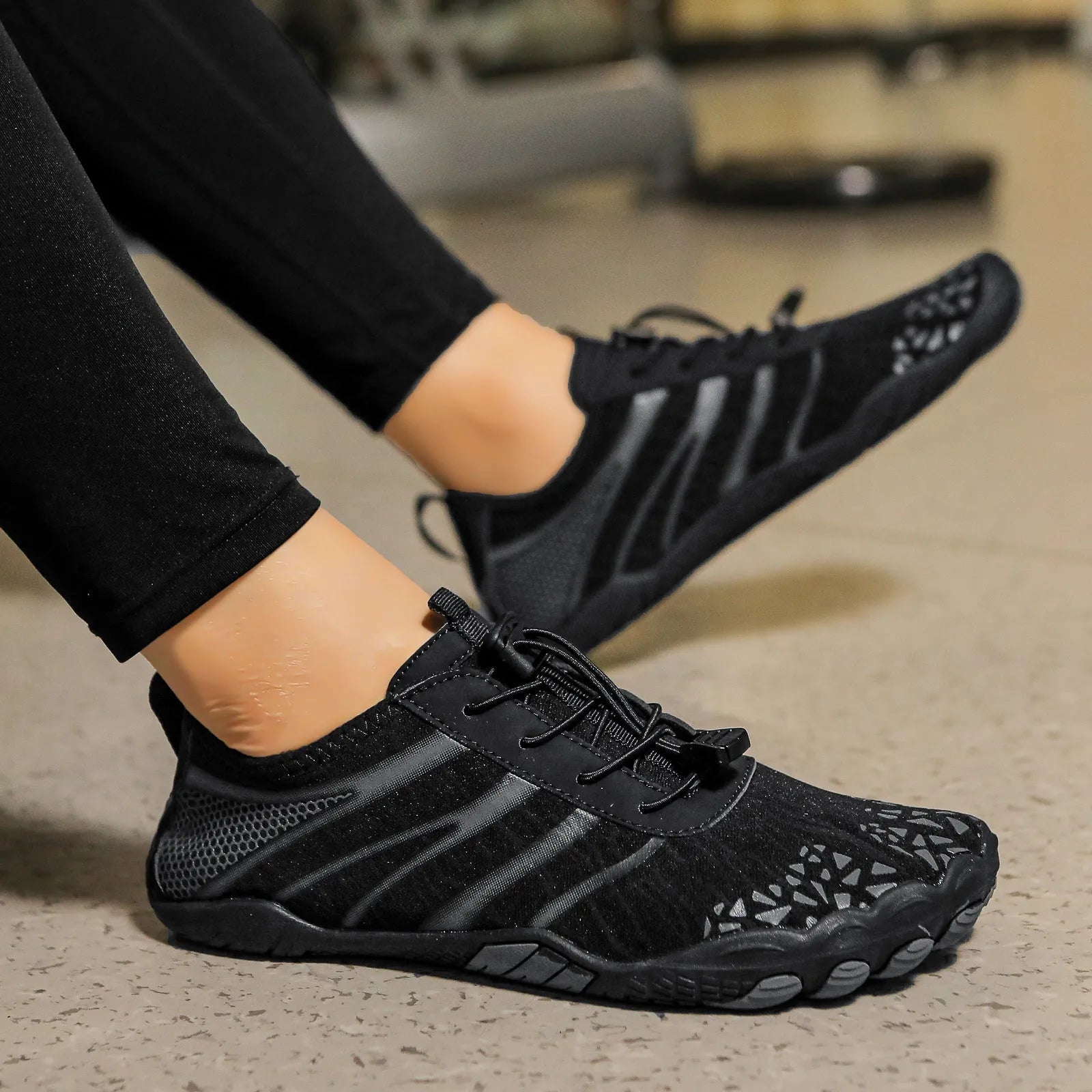 Lycra stretch fabric beach running shoes for upstream sports in multiple colour options