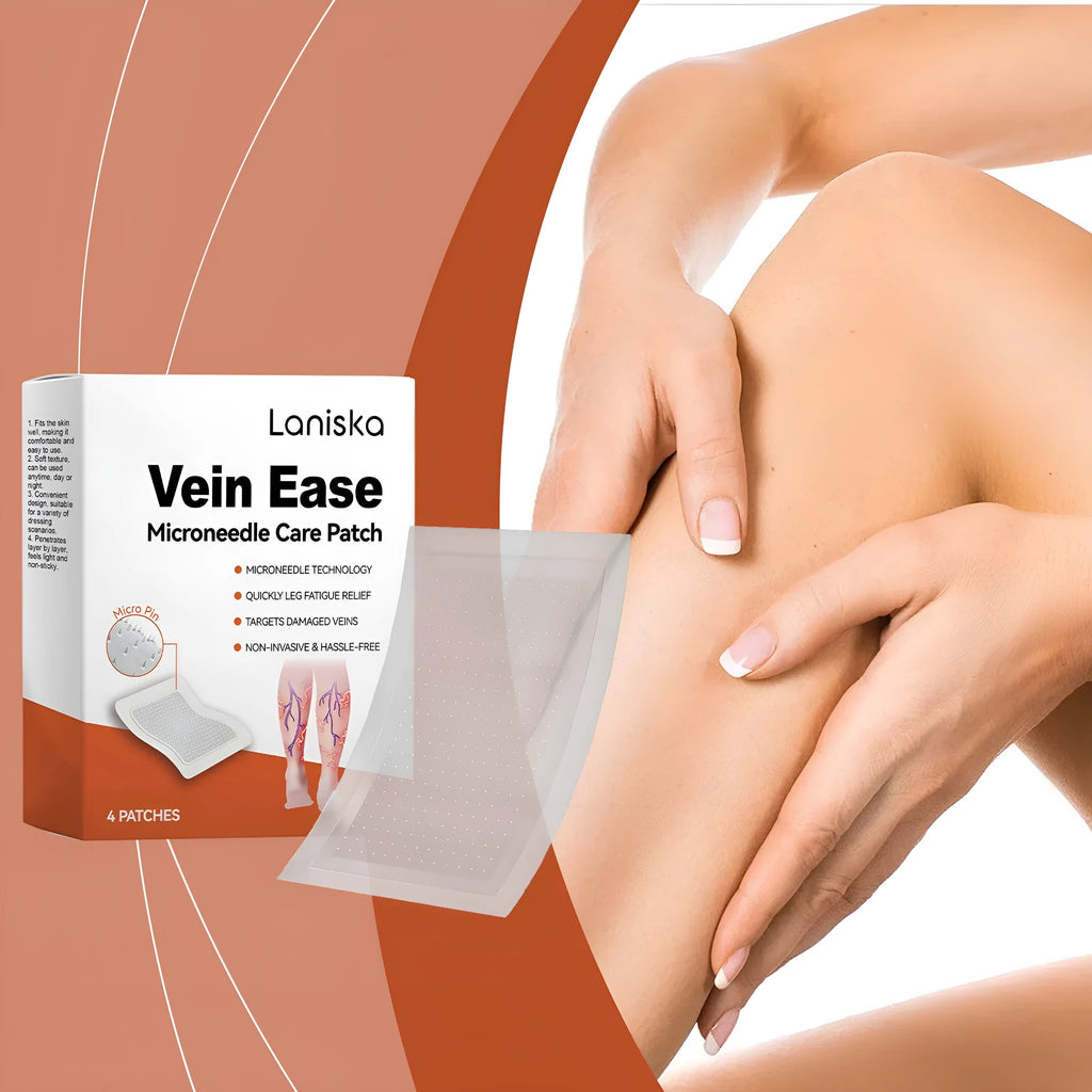 Laniska leg nursing adhesive bandage 4 patches packaging for leg discomfort care