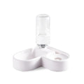 White ceramic automatic pet water fountain for cats and dogs with 2.5 litre capacity