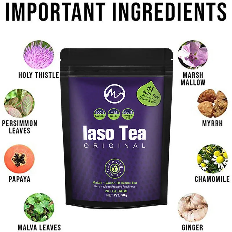 Single packet of instant slimming tea powder with sugar-free cold-soaking formulation