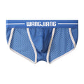 Men's mesh breathable ice silk triangle underwear in solid colours, quick dry sports briefs