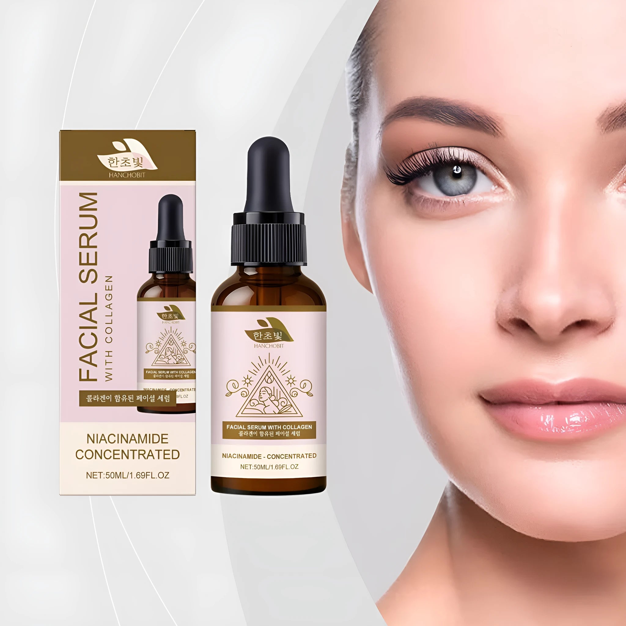 Collagen Facial Fluid 50ml bottle with hydrating serum