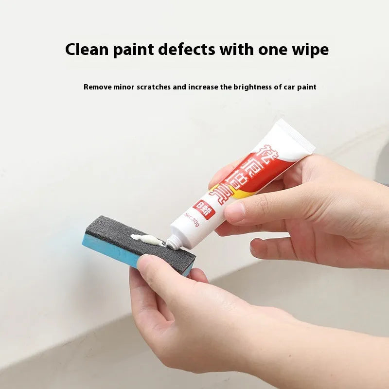 Car scratch repair wax kit with A and B compounds and frosted sponge mop for paint polishing