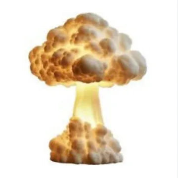 Mushroom cloud shaped table lamp with modern art design and USB power socket