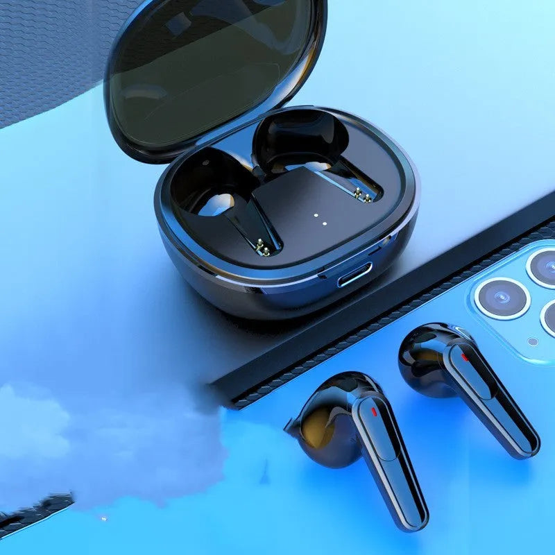 Black PRO30 in-ear Bluetooth earphones with noise reduction and low latency gaming features