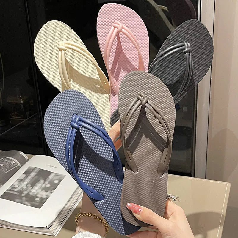 Men's casual PVC flip flops with toe covering and non-slip sole in multiple colour options.