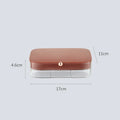 Jewellery storage box with multi-layer compartments in modern minimalist design