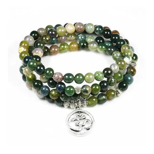 Alloy volcano white turquoise natural stone bracelet with adjustable cord on neutral background