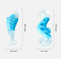 PU nylon dog chewing toy set includes seahorse and tuna shapes for teething puppies